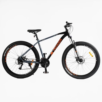 Велосипед горный алюминиевый CORSO «X-Power» 29 дюймов, рама 19" (Черно-оранжевый)