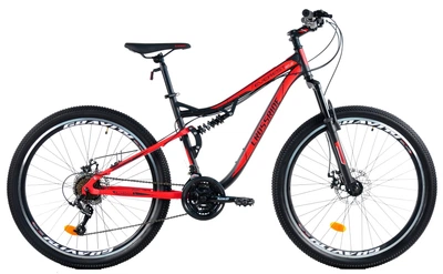 Велосипед горный 27.5 дюймов Crossride Everest, рама 18" (Черно-красный)