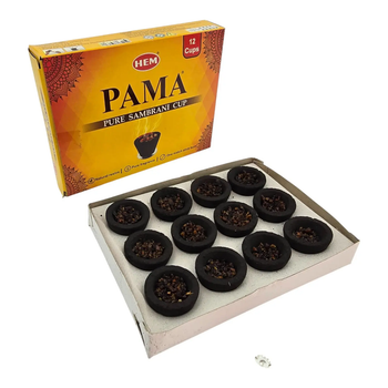 Чаши для окуривания Pama Pure Sambrani Cup HEM 12 шт 36573