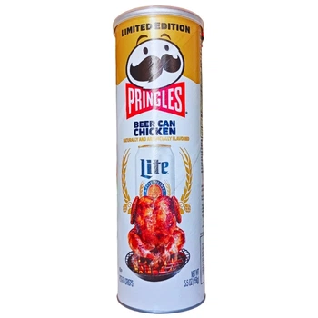 Чіпси Pringles Miller Lite Beer Can Chicken 158 г