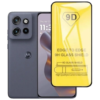 Защитное стекло TDG 9D для Motorola Edge 60 Neo полная проклейка черный
