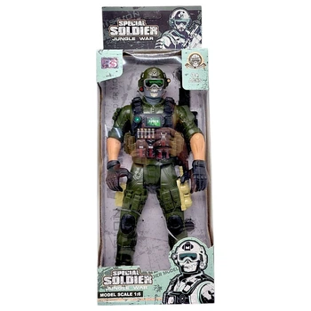 Игровая фигурка Солдат. JUNGLE WAR, 31 см, ЗЕЛЕНЫЙ (ВИД 3) RS 89101F3