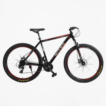 Велосипед Спортивный 29 дюймов Corso NEW NITRO NT-500 оборудование Saiguan стальная рама 21 дюймов 21 скорость. Black and Orange (170164)