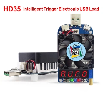 Активная нагрузка RIDEN - HD35 / 35Вт, 4-25В, 0.25-5А / USB-A, Micro, Type-C / Quick charge
