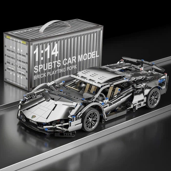 Конструктор Technol Model Lamborghini Sian Silver (1314 деталей).