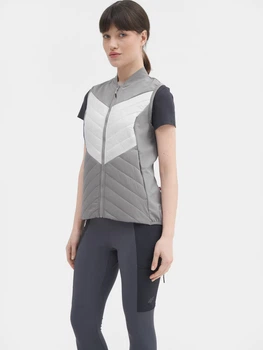 Теплий жилет короткий жіночий 4F Vest F037 4FSS23TVESF037-25S XS Сірий (5904698165575)