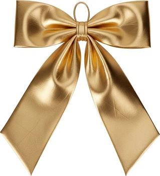 Kokarda dekoracyjna Home Styling Collection XXL 68 x 80 cm Złota (8721037622899)