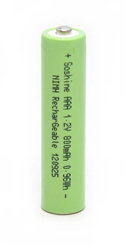 Аккумулятор Soshine AAA800, AAA/(R03), 800mAh, 1.2V, 2.8A, 0.96Wh, LSD Ni-MH, поштучно