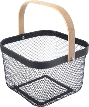 Koszyk do przechowywania Orion RADKA metalowy 27 x 24.5 x 17.5 cm Czarny (8592381201340)