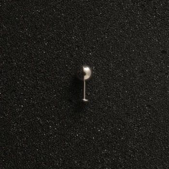 Пірсинг з медичної сталі лабрет 6 мм з кулькою 16 G 6x6mm Метал