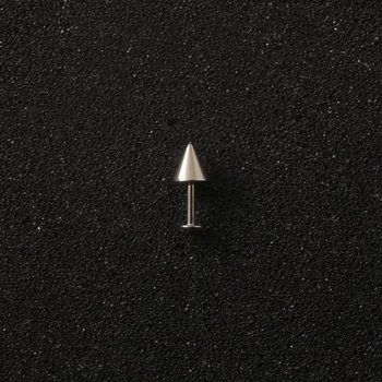 Пірсинг лабрет із шипом 16 G 6x6mm Метал