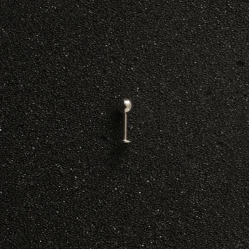 Пірсинг з медичної сталі лабрет 6 мм з кулькою 16 G 4x4mm Метал