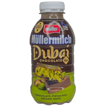 Йогурт питьевой Muller — Dubai Chocolate, 400 мл