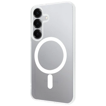 Чехол панель силиконовый Proove Cuprum Case with Magnetic Ring MagSafe для Samsung Galaxy S25 FE (SM-S731B) white