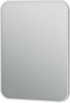Зеркало Juventa Aluminum Simple AlumSM-80 в белой раме без подсветки 800х600