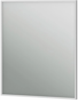 Зеркало Juventa Aluminum Simple AlumSMSq-70 в белой раме без подсветки 700х600
