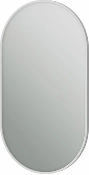 Зеркало Juventa Aluminum Simple AlumSMOv-50 в белой раме без подсветки 900х500