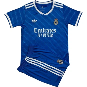Футбольная форма Реал Мадрид (Real Madrid) 2025-2026 резервная сине-белая L F0386