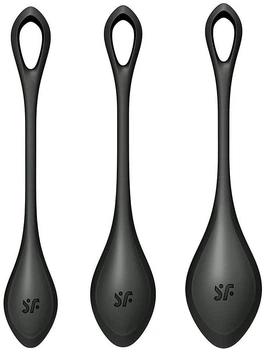 Набор йони бусин Satisfyer Yoni Power 2 Диаметр 2 - 2.5 - 3 см Черный (4049369043873)
