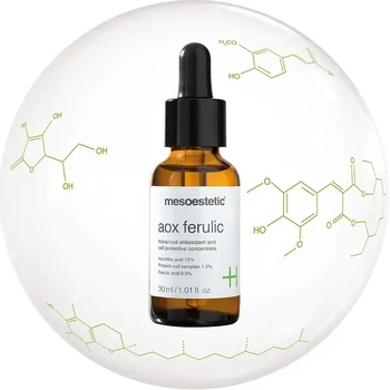 Антиоксидантна сіроватка з феруловою кислотою та витамином С AOX Ferulic Mesoestetic 30 мл