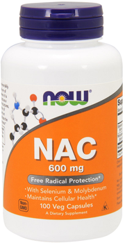 Аминокислота Now Foods NAC N-Ацетил-L-Цистеин 600мг