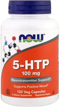 5-HTP Now Foods 100 мг 120 желатинових капсул (733739001061)