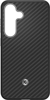 Чохол Spigen Enzo Aramid with MagFit для Samsung Galaxy S25 (S931) (ACS09121 / GP-FPS931PGABW) Black/Silver
