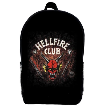 Рюкзак шкільний Дуже дивні справи (School Gear bag Stranger Things 06) чорний, 39 х 27 х 14 см