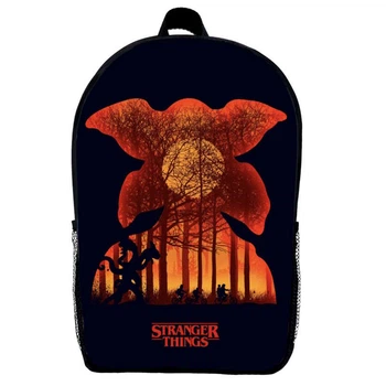 Рюкзак школьный Очень странные дела (School Gear bag Stranger Things 08) черный, 39 х 27 х 14 см