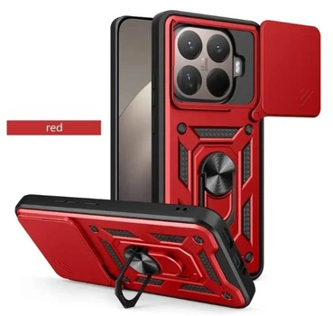 Чехол Camshield c кольцом-подставкой на Xiaomi 15T Pro / red