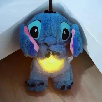 Детская плюшевая мягкая игрушка Дышащий Стич Stich синий