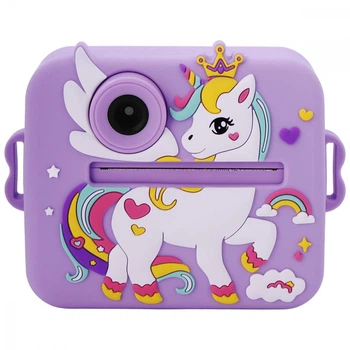 Дитяча фотокамера моментального друку Rainbow Purple (CameraXD), 12 Мп, відео, термодрук, microSD