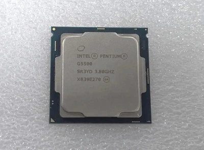 Процесор Intel Pentium Gold G5500 (3.80GHz, 2 ядра, 4 потоки, 4Mb Cache)/ графіка Intel UHD Graphics 630/ Soсket 1151v2/ Б/В