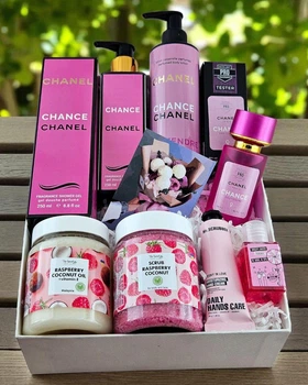 Подарочный набор косметики No Brand в стиле ChaneІ Chance Eau Tendre 7 в 1