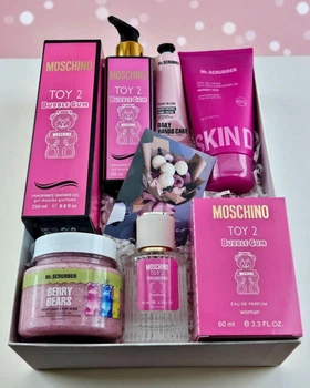 Подарочный набор косметики No Brand в стиле Moschino Toy 2 Bubble Gum 5 в 1 ver.06
