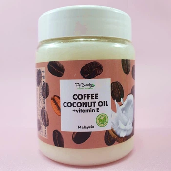 Рафинированное кокосовое масло Кофе Top Beauty Coffee Coconut Oil + vitamin E 250 мл