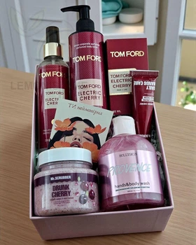 Подарочный набор косметики No Brand в стиле Tom Ford Electric Cherry 6 в 1 ver.03