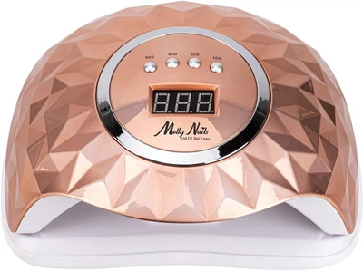 Lampa do paznokci do lakierów hybrydowych żeli i akrylożeli UV/LED Molly Nails Y13 Złota (292600)