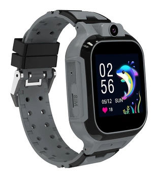 Смарт-годинник телефон дитячий LEMFO LT37 4G GPS Wi-Fi з відеодзвінком SIM-карта силіконовий ремінець Black (18756)