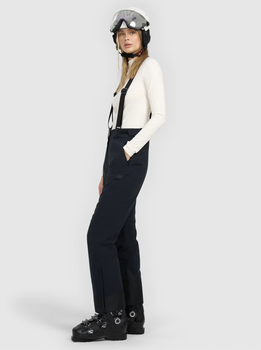 Лыжные брюки мембранные 10000 лыжные теплые с подтяжками 4F AW25 DEEP BLACK женские черные - 4FWAW25TFTRF0941 - M