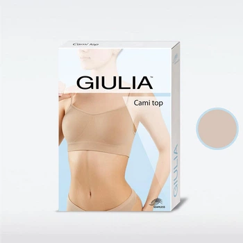 Безшовний топ Giulia Cami Top L/XL Бежевий_Naturale (4823102995816)