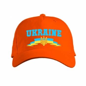 Кепка Ukraine герб лента Помаранчевий
