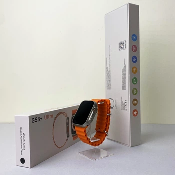 Умные часы Smart Watch GS8 Ultra оранжевые для контроля здоровья смарт часы с Bluetooth (581552)