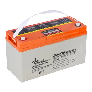 Гелевый аккумулятор Weekender 120Ah 12V серо-оранжевый с дисплеем