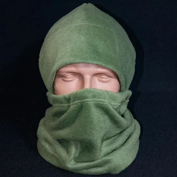 Шапка та бафф Kirasa 240 Олива 100% поліестер 55-58 KI821