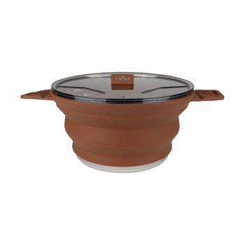 Кастрюля Tribe Collapsible Pot 2,5 л силиконовая коричневая (T-FF-0025)