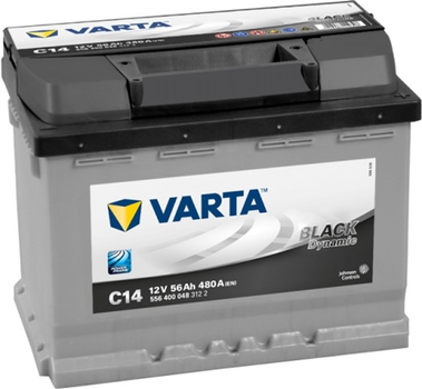 Автомобильный аккумулятор Varta Black Dynamic 56А Ев (-/+) C14 (480EN) (556400048)