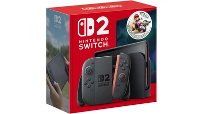 Портативная игровая консоль Nintendo Switch 2 Black Mario Kart World Bundle