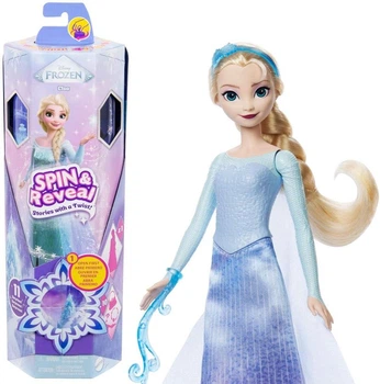 Кукла Эльза с аксессуарами Крути и прояви Холодное сердце Elsa Disney Frozen Spin & Reveal (JBG59)