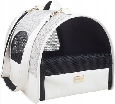 Torba transportowa dla psów i kotów Amiplay Morgan L Biała (5907563250611)